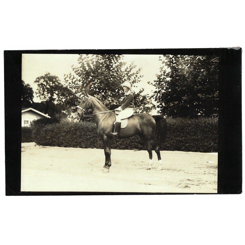 1920's Photo Equestrian Woman Lady HORSE Rider Sacramento California Riding Club